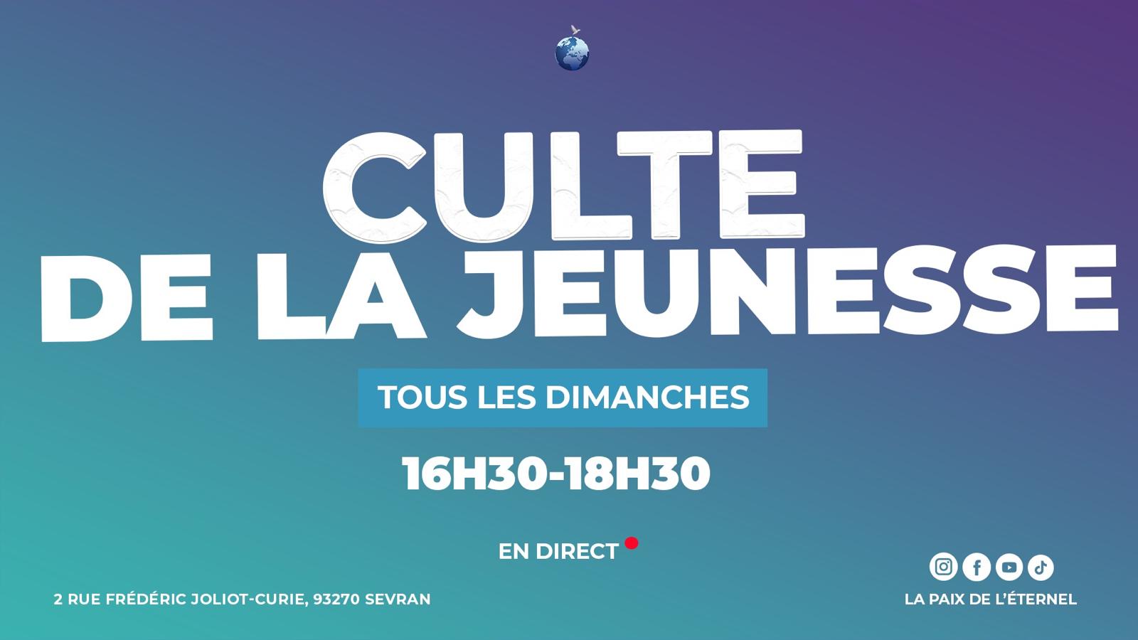 CULTE DE LA JEUNESSE